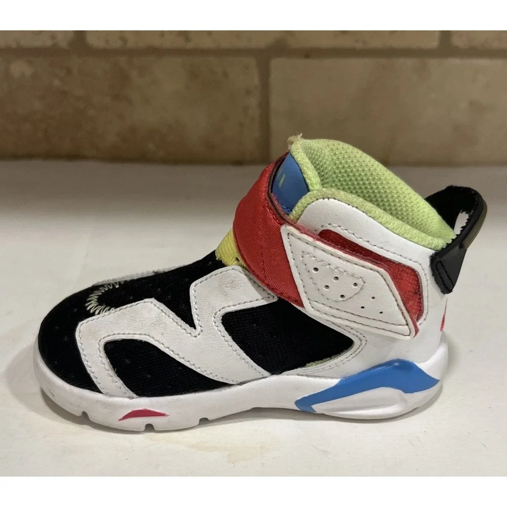 Nike Jordan Retro 6 Little Flex Size 6C CT4417-103 Hook Loop‎ Colorblock